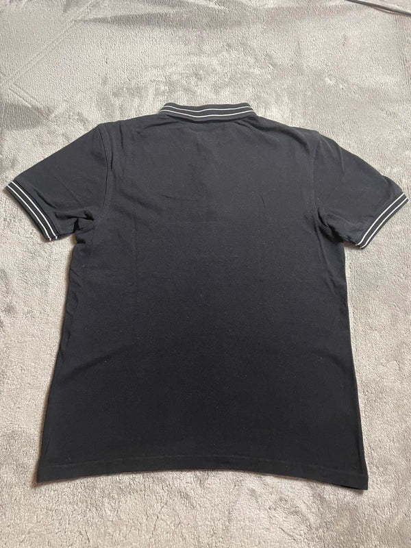 Fred Perry Polohemd in schwarz; weiß- Gr. M