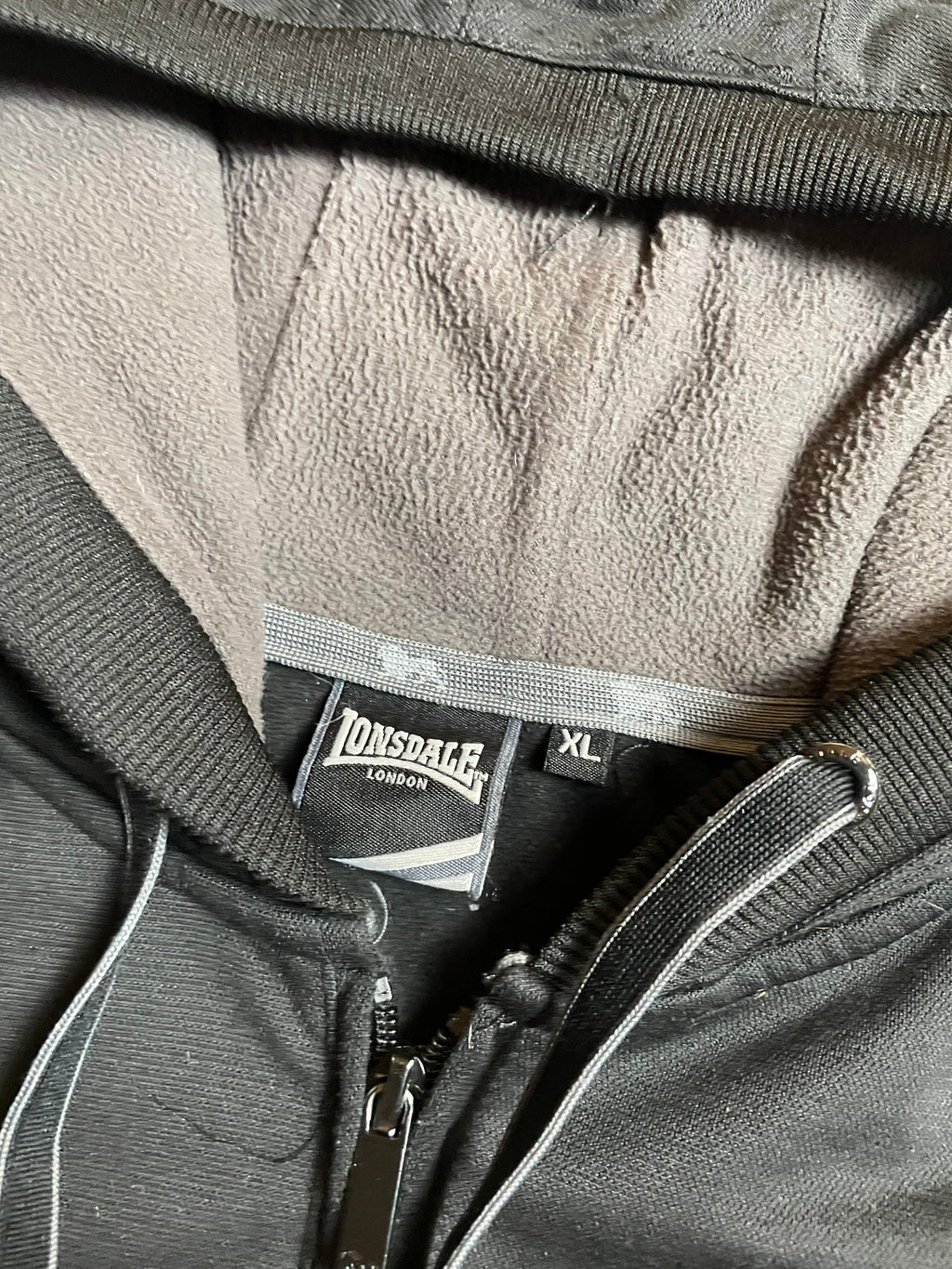 Lonsdale Trainingsjacke in Grau - Gr XL