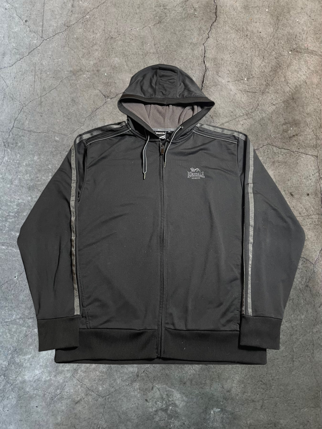 Lonsdale Trainingsjacke in Grau - Gr XL