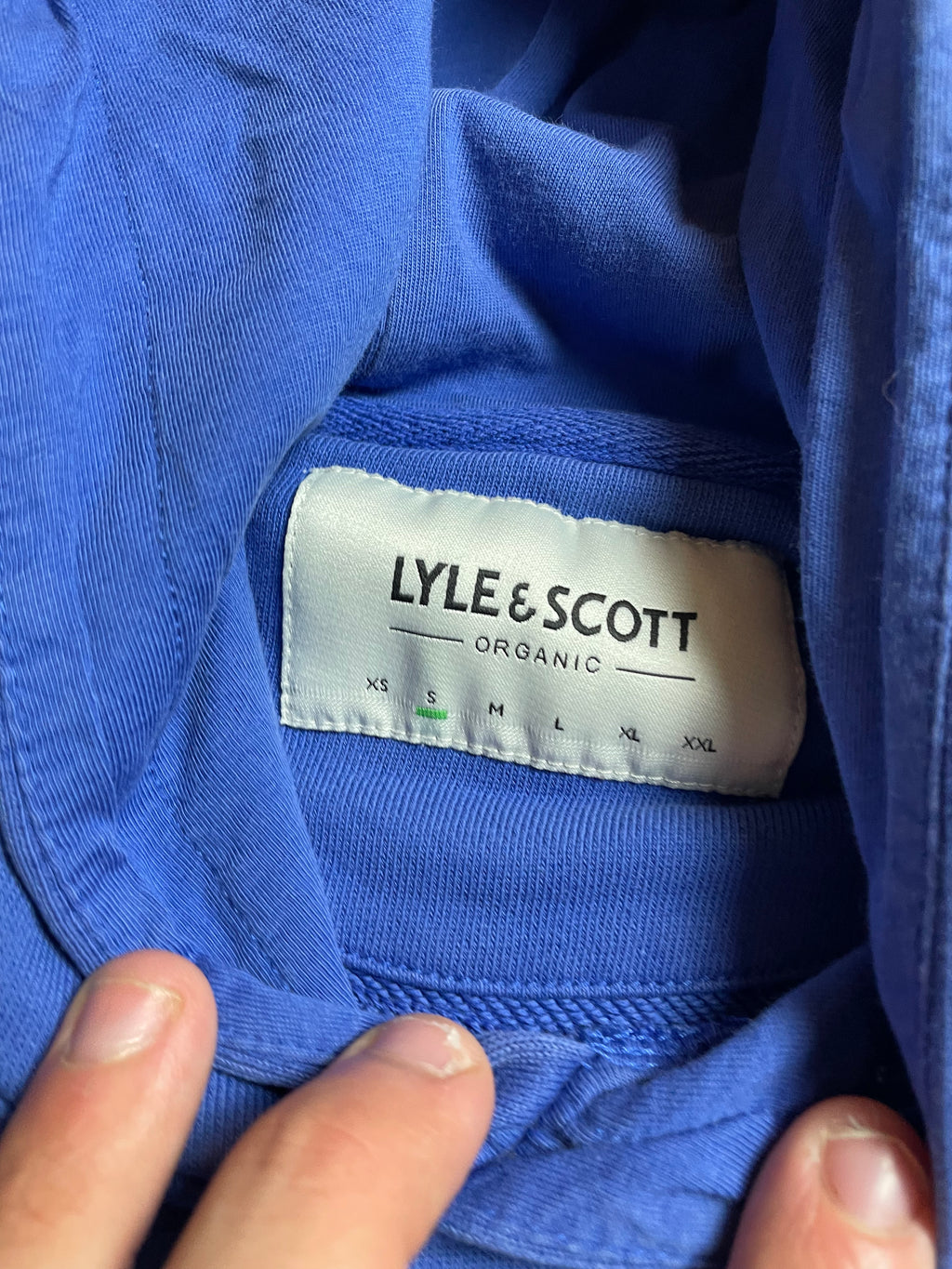 Lyle & Scott Kapuzenpullover in blau - Gr. S