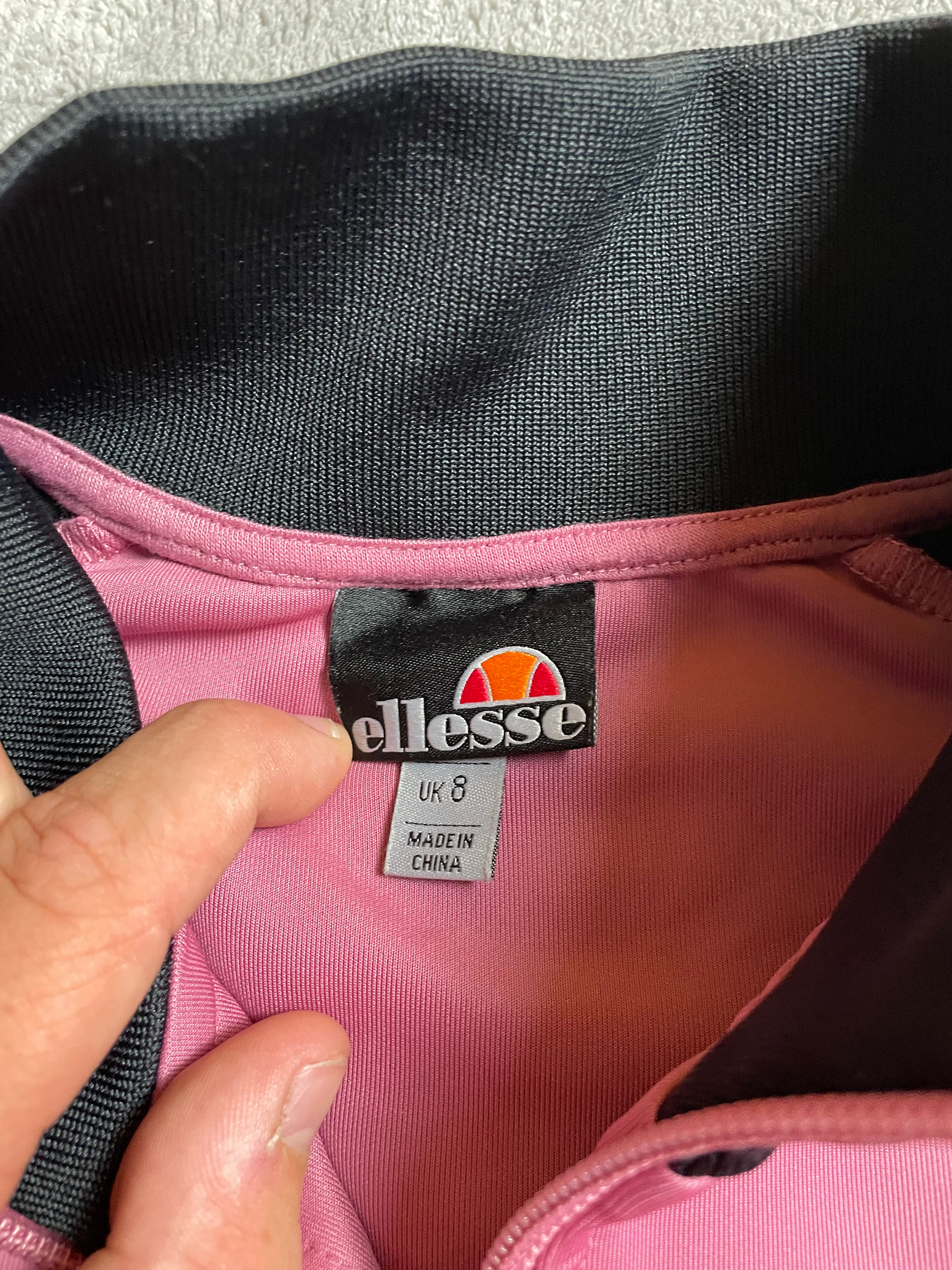 Ellesse Trainingsjacke in Pink, Schwarz - Gr. XS-S