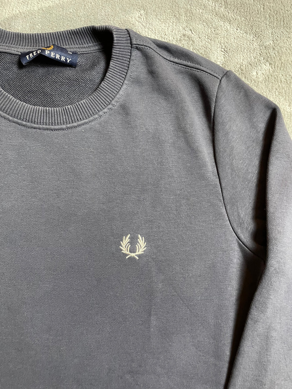 Fred Perry Sweatshirt in Blau, Grau - Gr. S