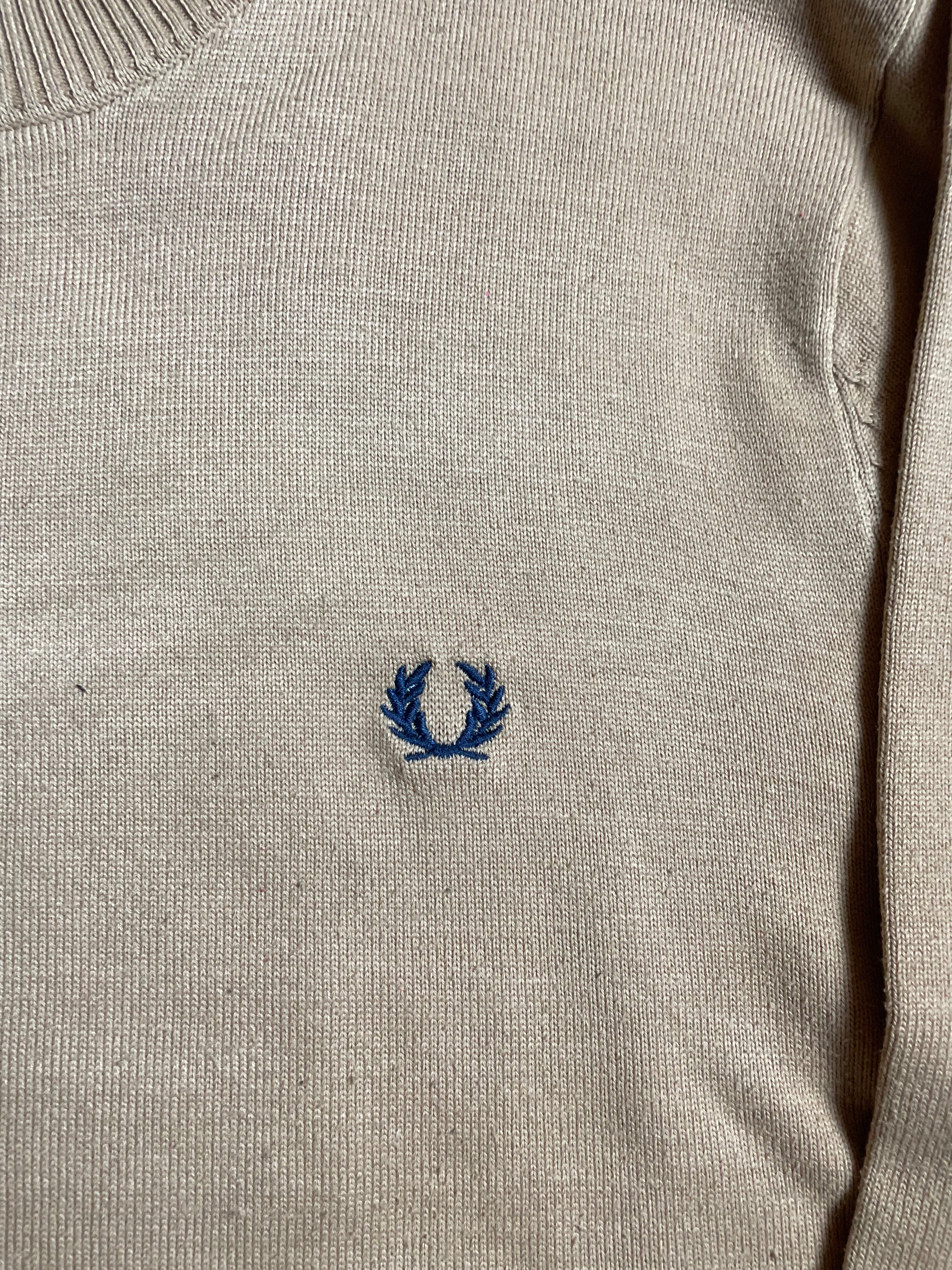 Fred Perry Sweatshirt in Beige/Sandbraun - Gr. M