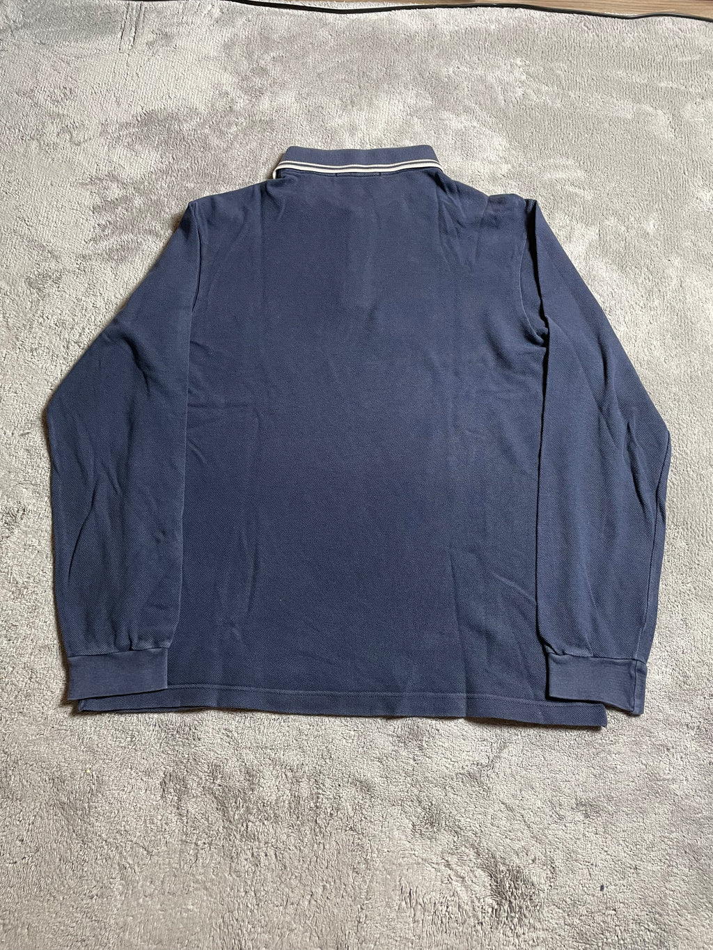 Fred Perry Langarm Polohemd in Marineblau - Gr. M