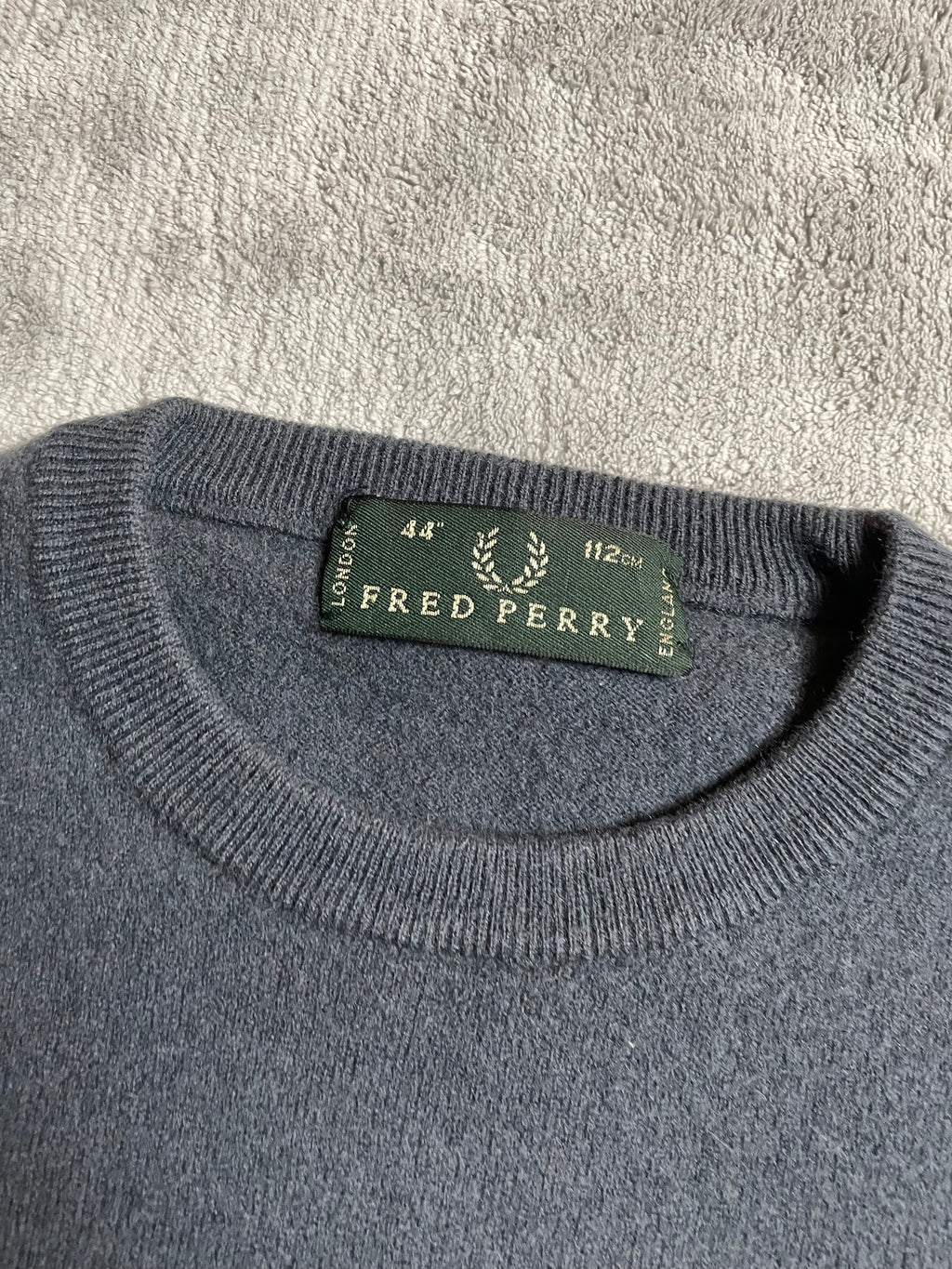Fred Perry Sweatshirt in Blau, Grau - Gr. S