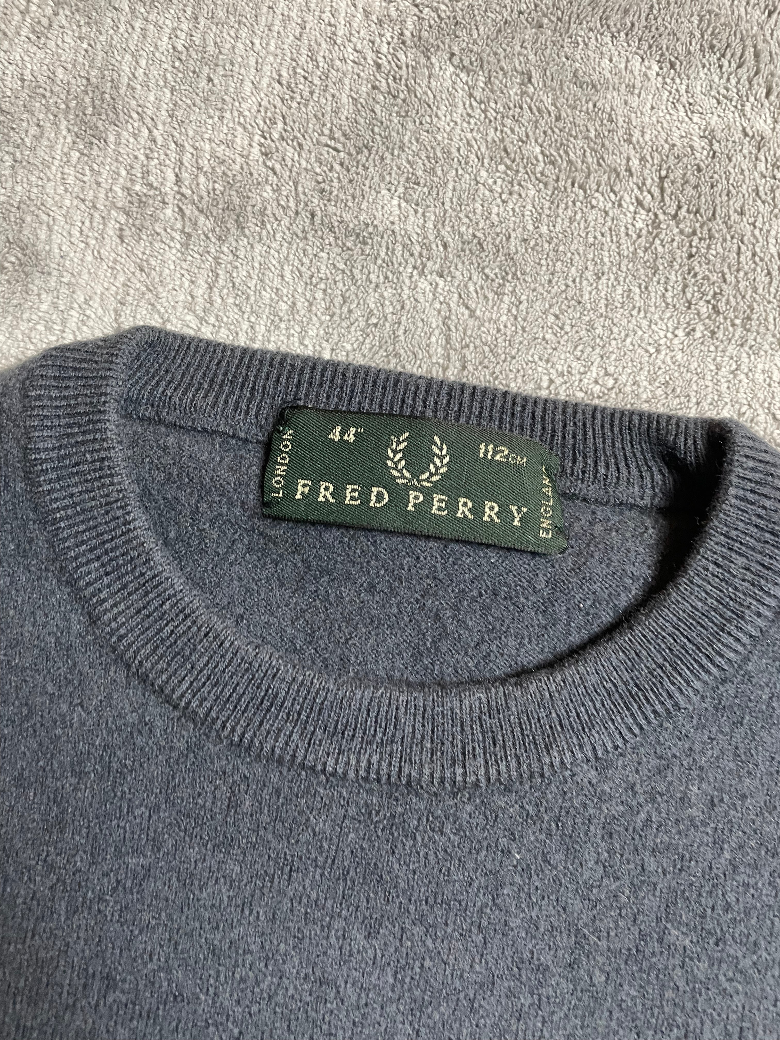 Fred Perry Sweatshirt in Blau, Grau - Gr. S