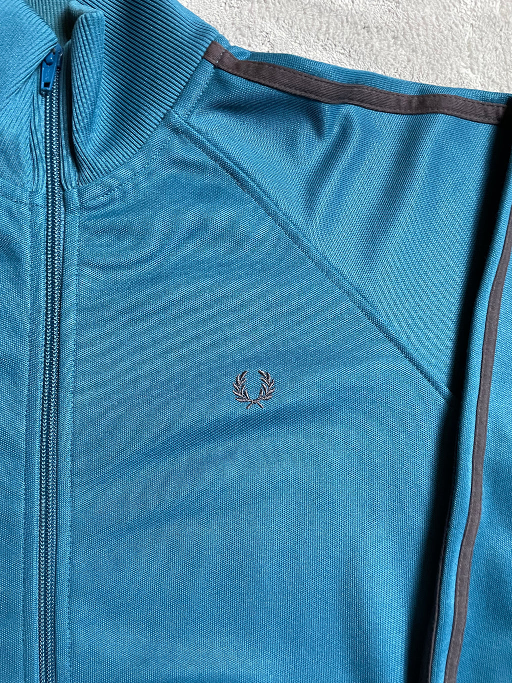 Fred Perry Trainingsjacke in Türkis - Gr. S
