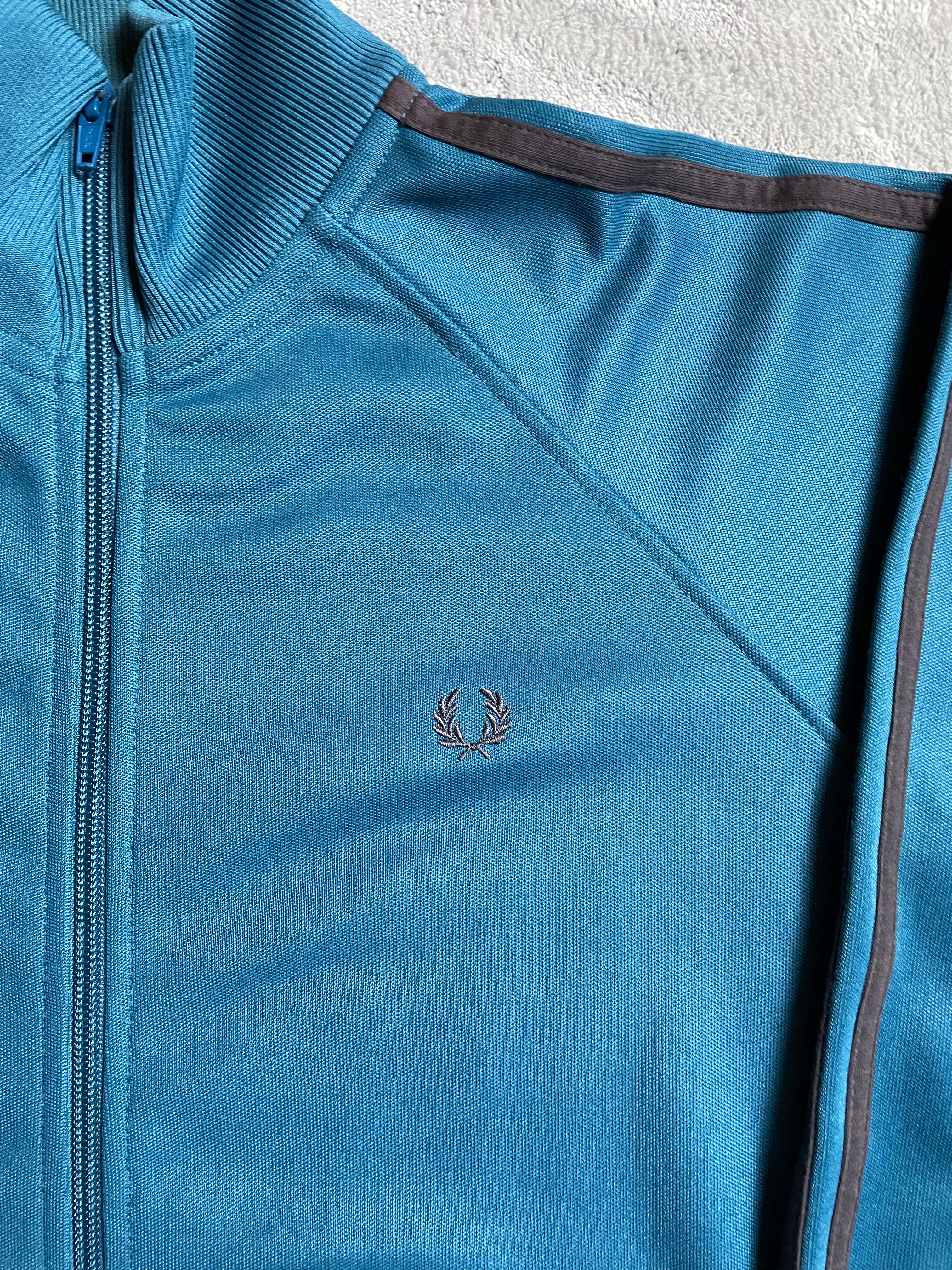 Fred Perry Trainingsjacke in Türkis - Gr. S