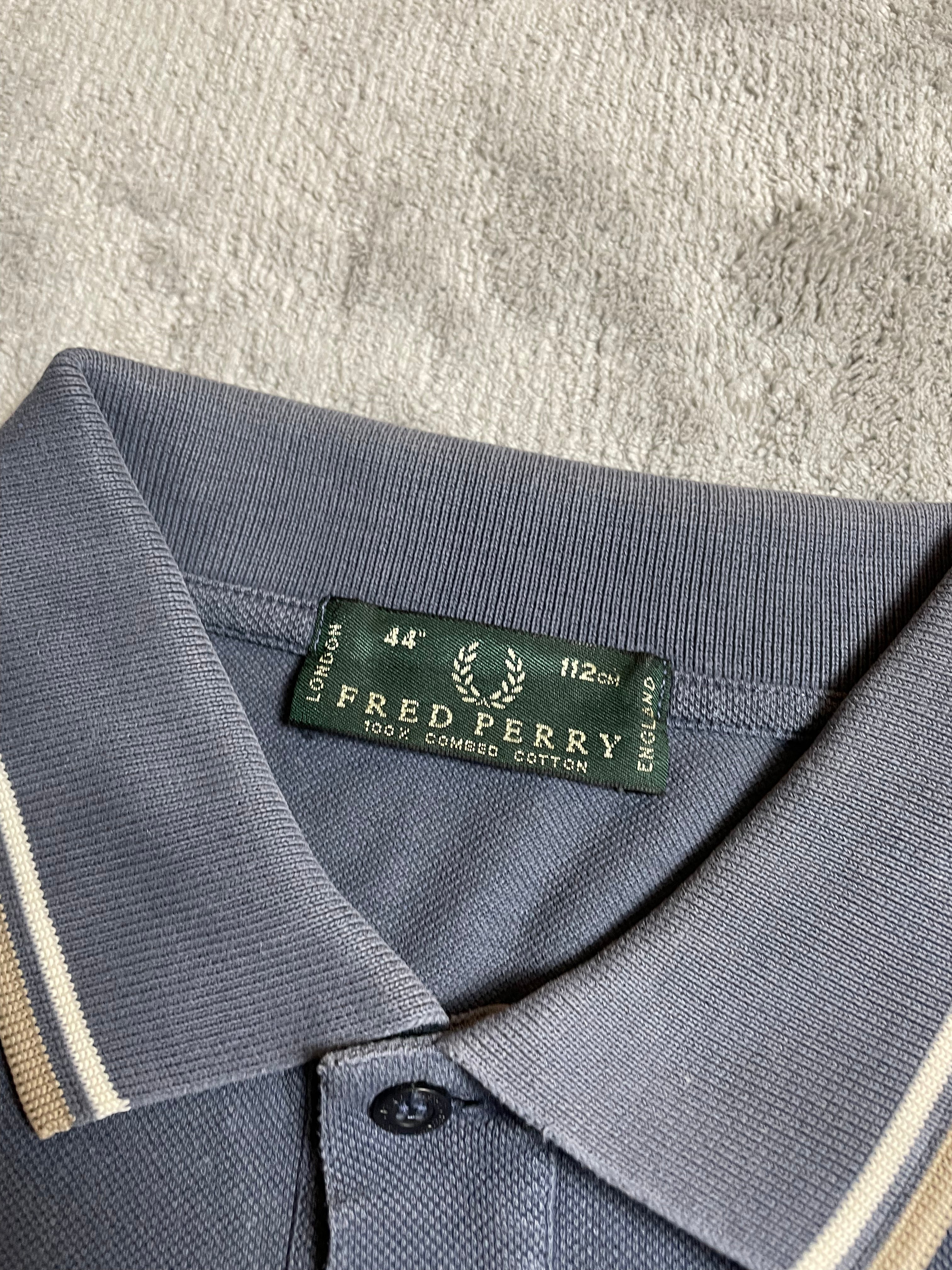 Fred Perry Polohemd in blau, grau - Gr. M-L