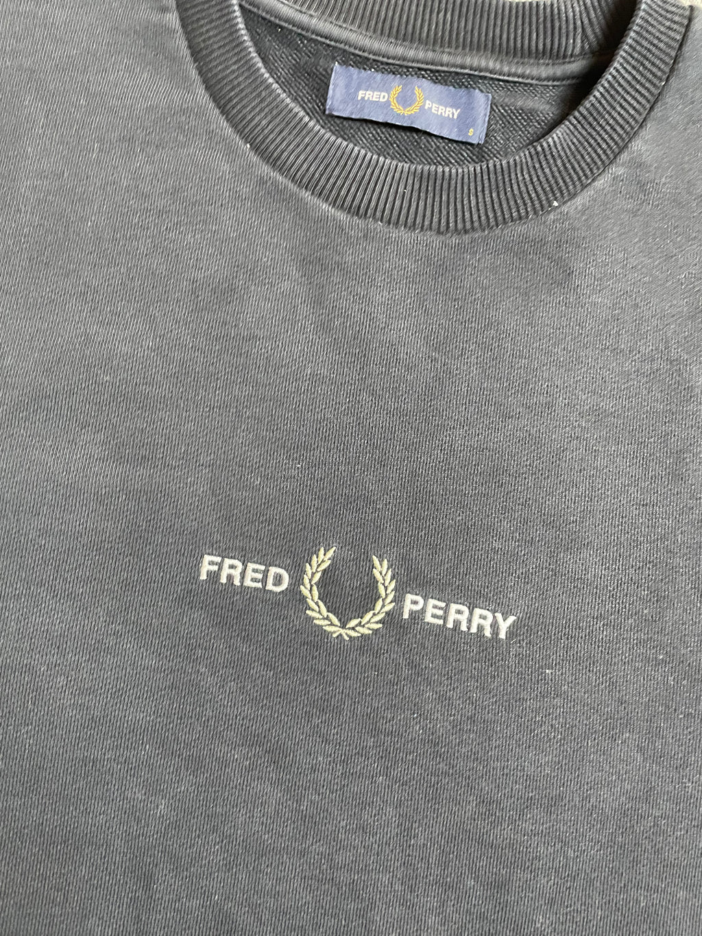 Fred Perry Sweatshirt in schwarz - Gr. S
