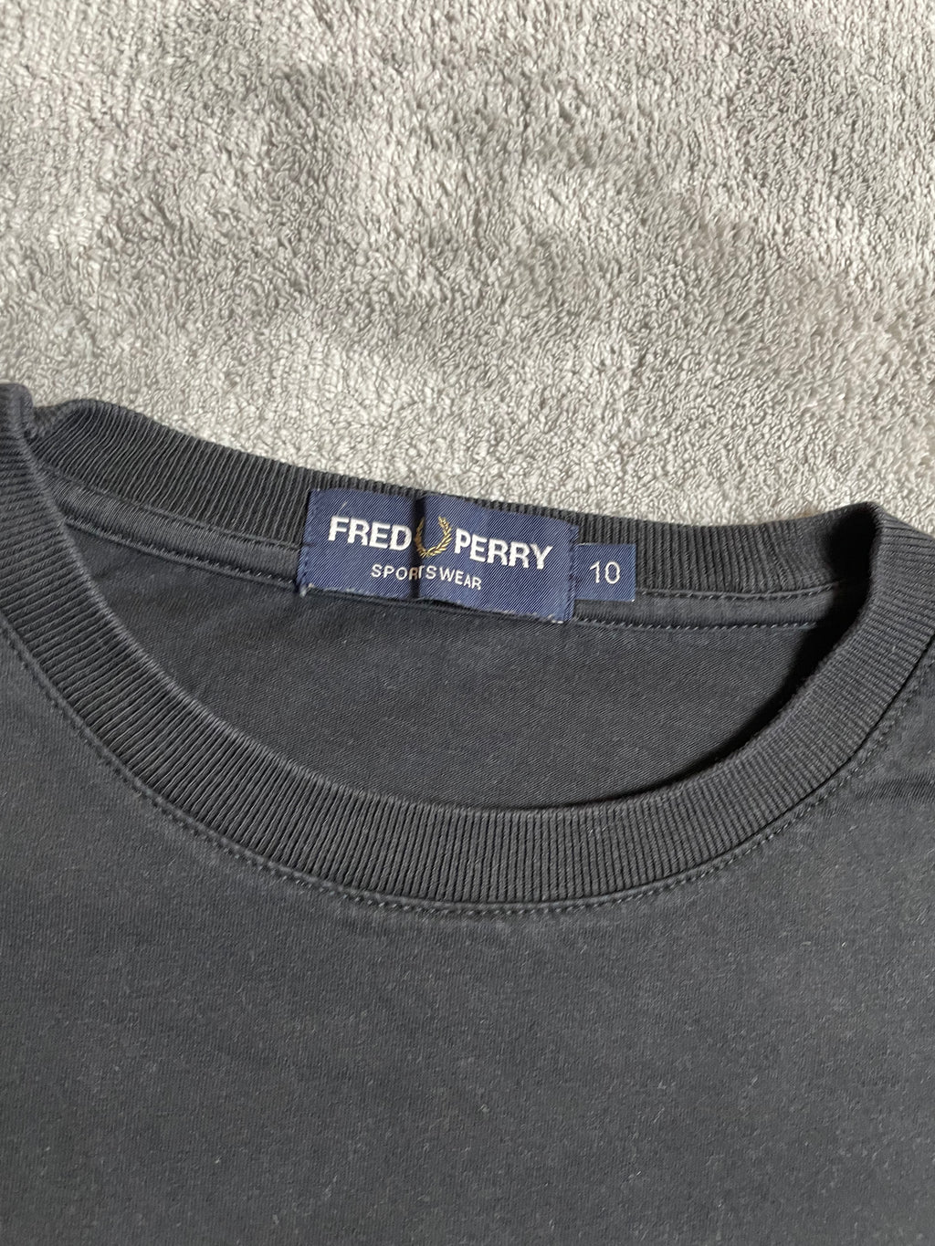 Fred Perry Polohemd in schwarz, weiß - Gr. M