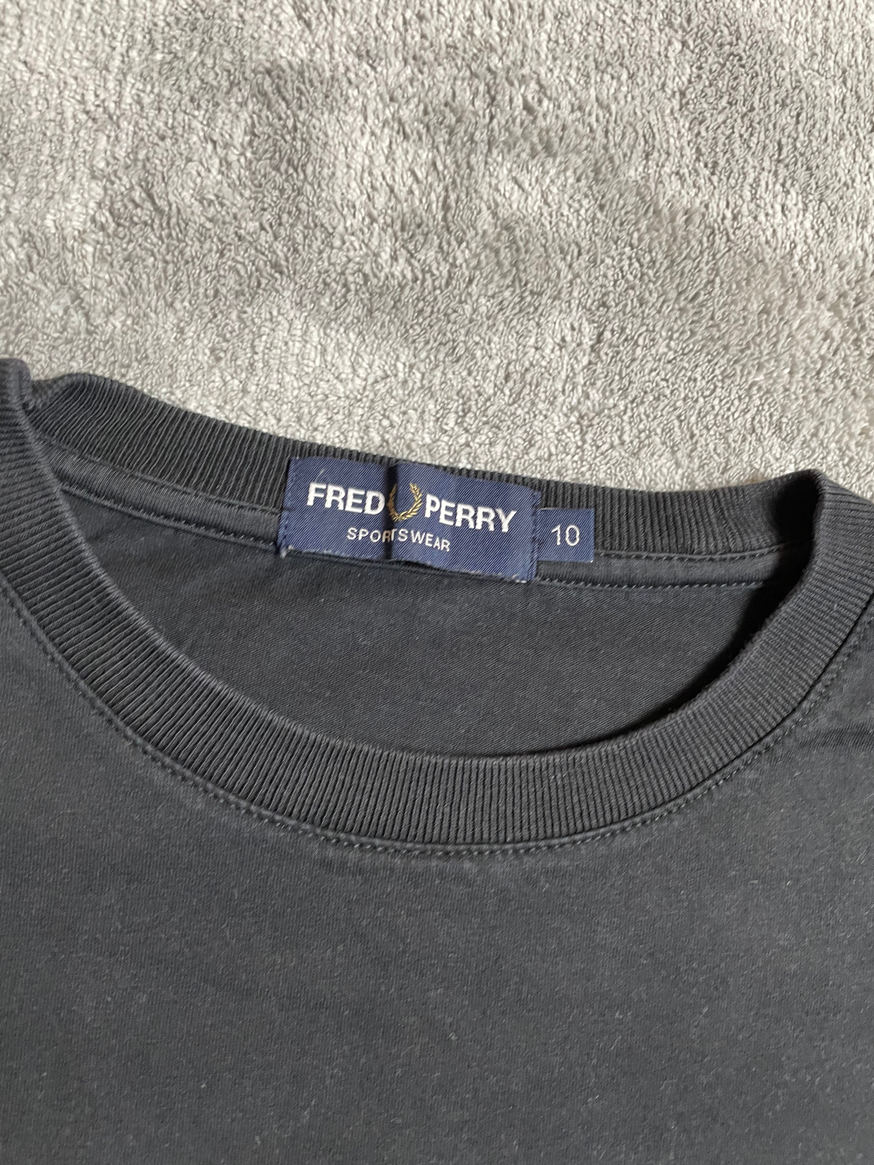 Fred Perry Polohemd in schwarz, weiß - Gr. M