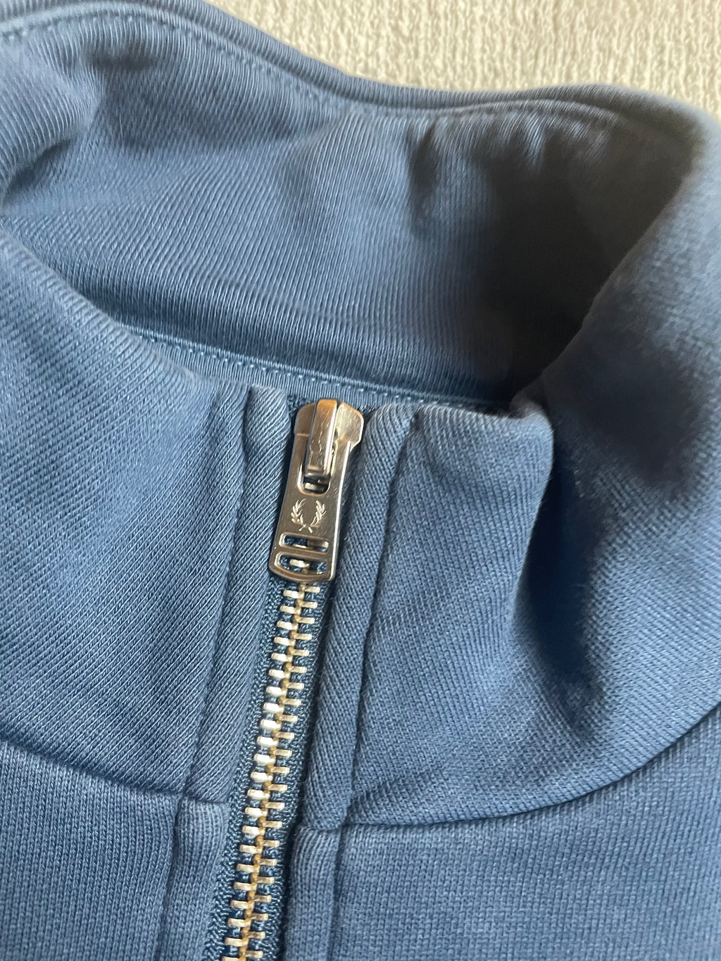 Fred Perry Halfzip Sweater in Marineblau - Gr. S