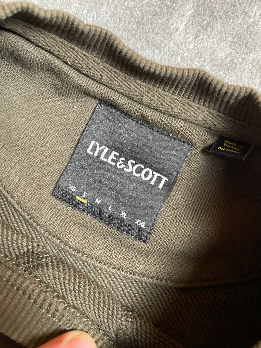 Lyle&Scott Sweater in Khaki - Gr. S