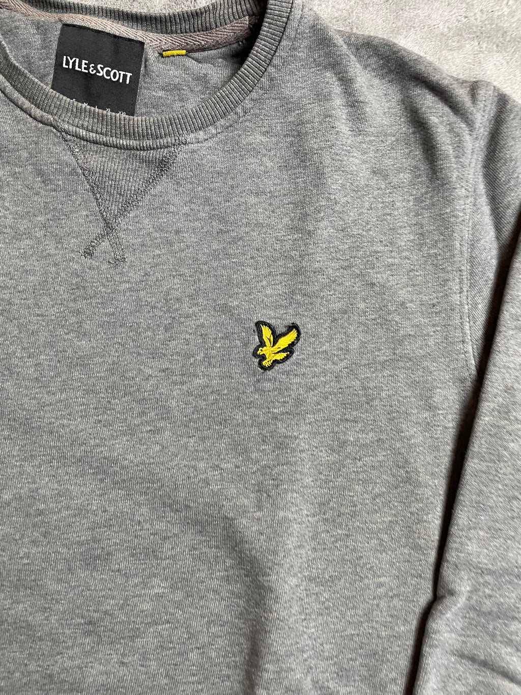 Lyle&Scott Sweater in hellgrau - Gr. S