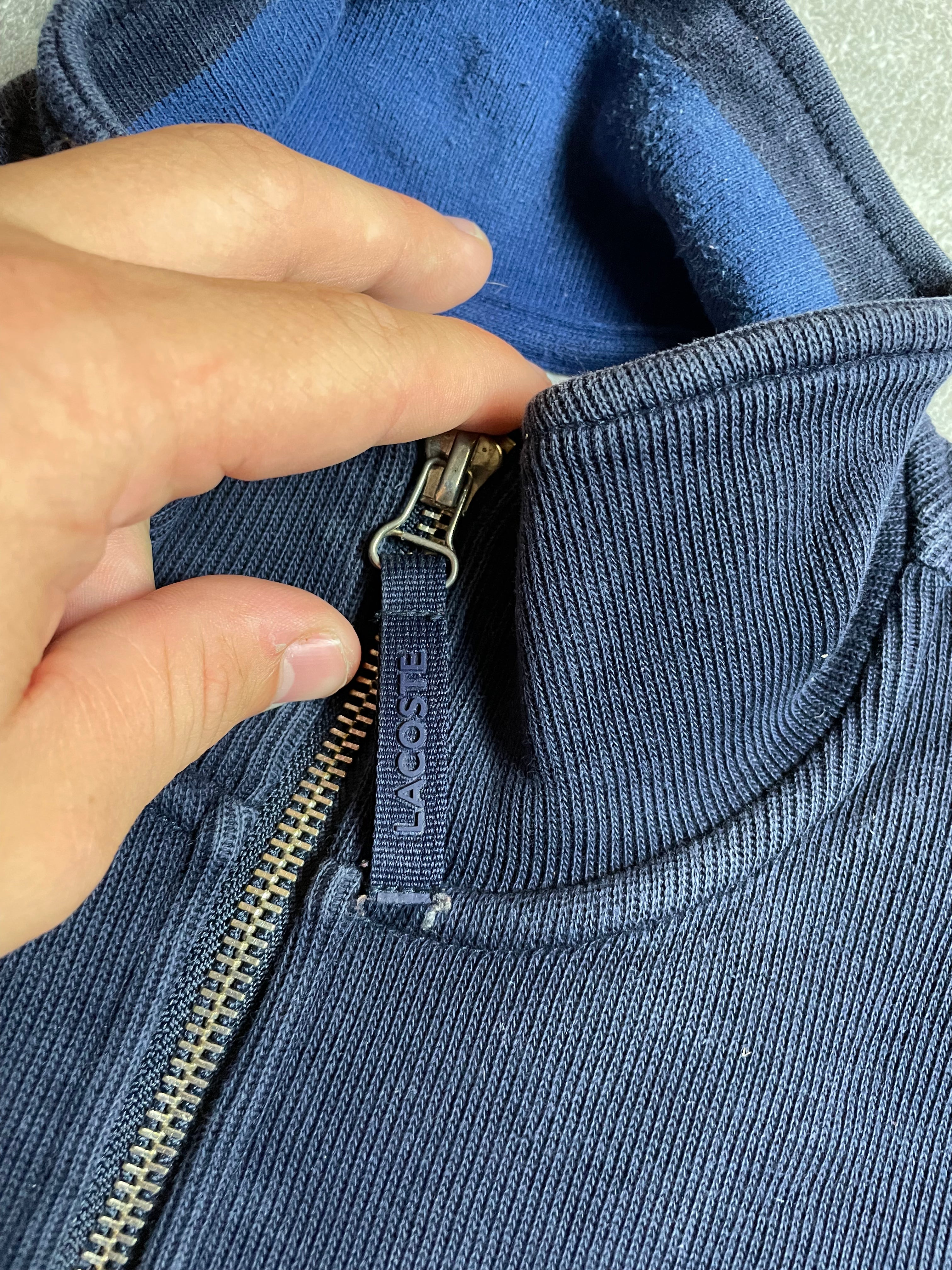 Lacoste Halfzip Sweatshirt in Marineblau - Gr. S