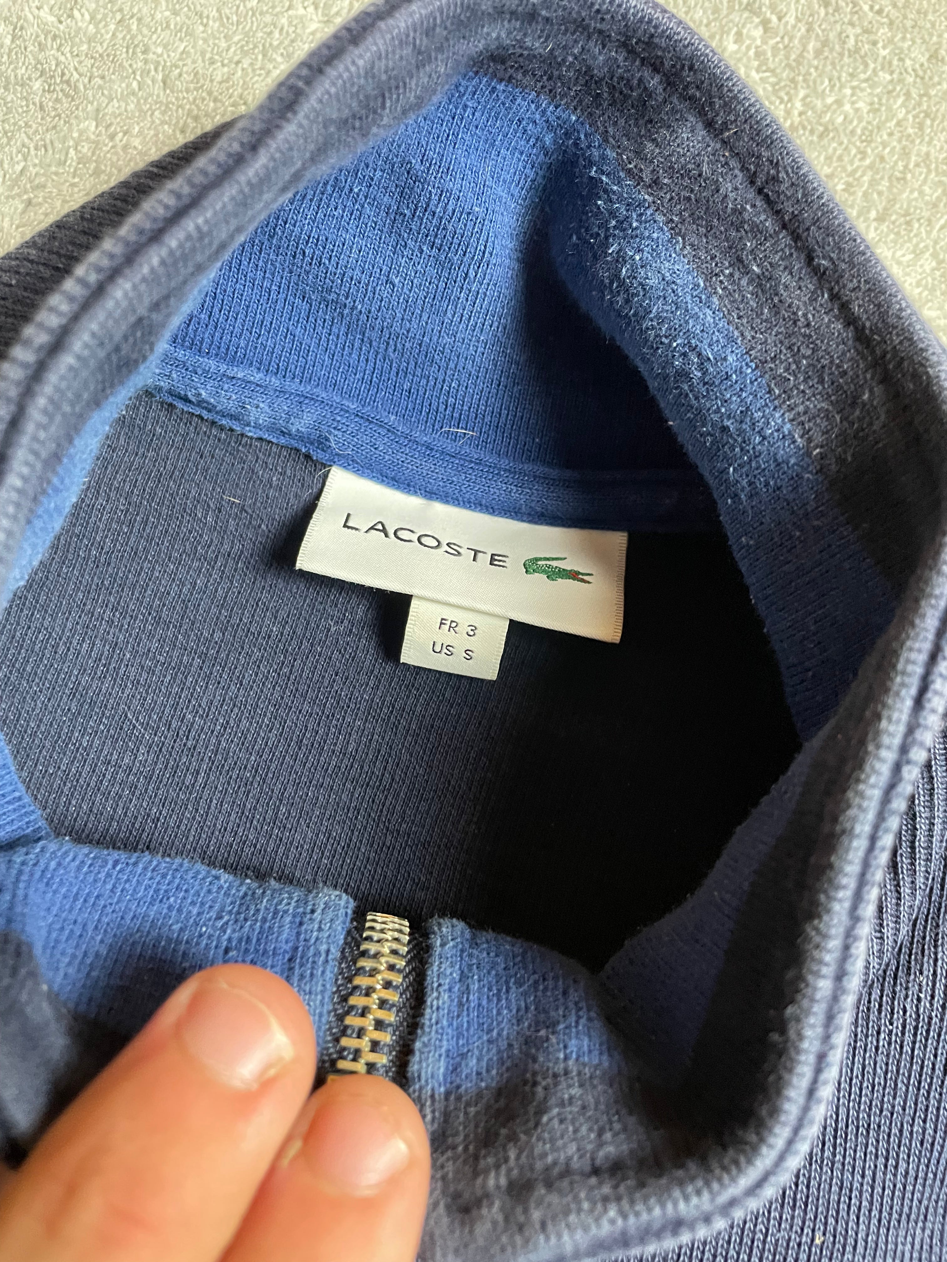 Lacoste Halfzip Sweatshirt in Marineblau - Gr. S