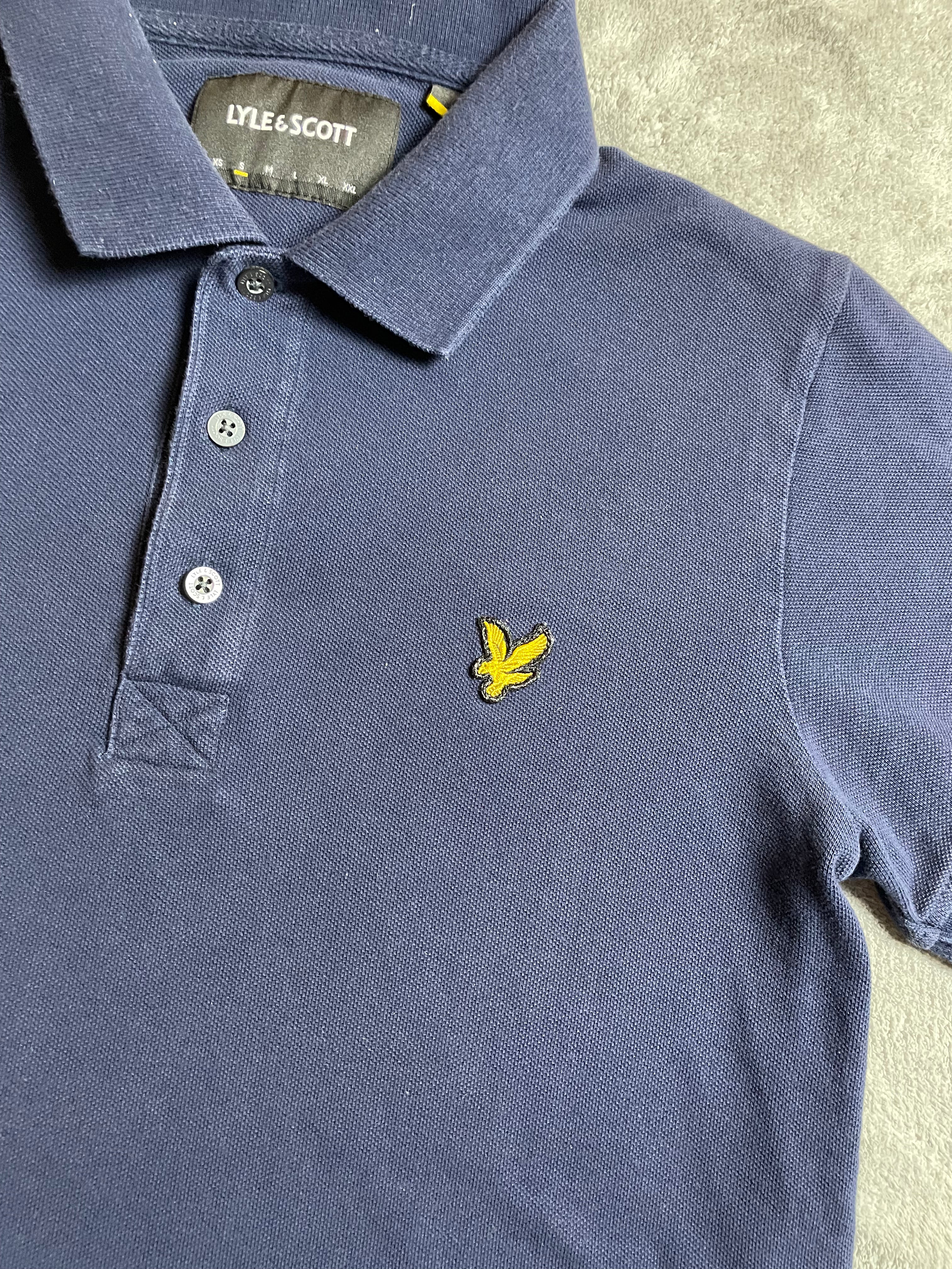 Lyle&Scott Poloshirt in Marineblau - Gr. S