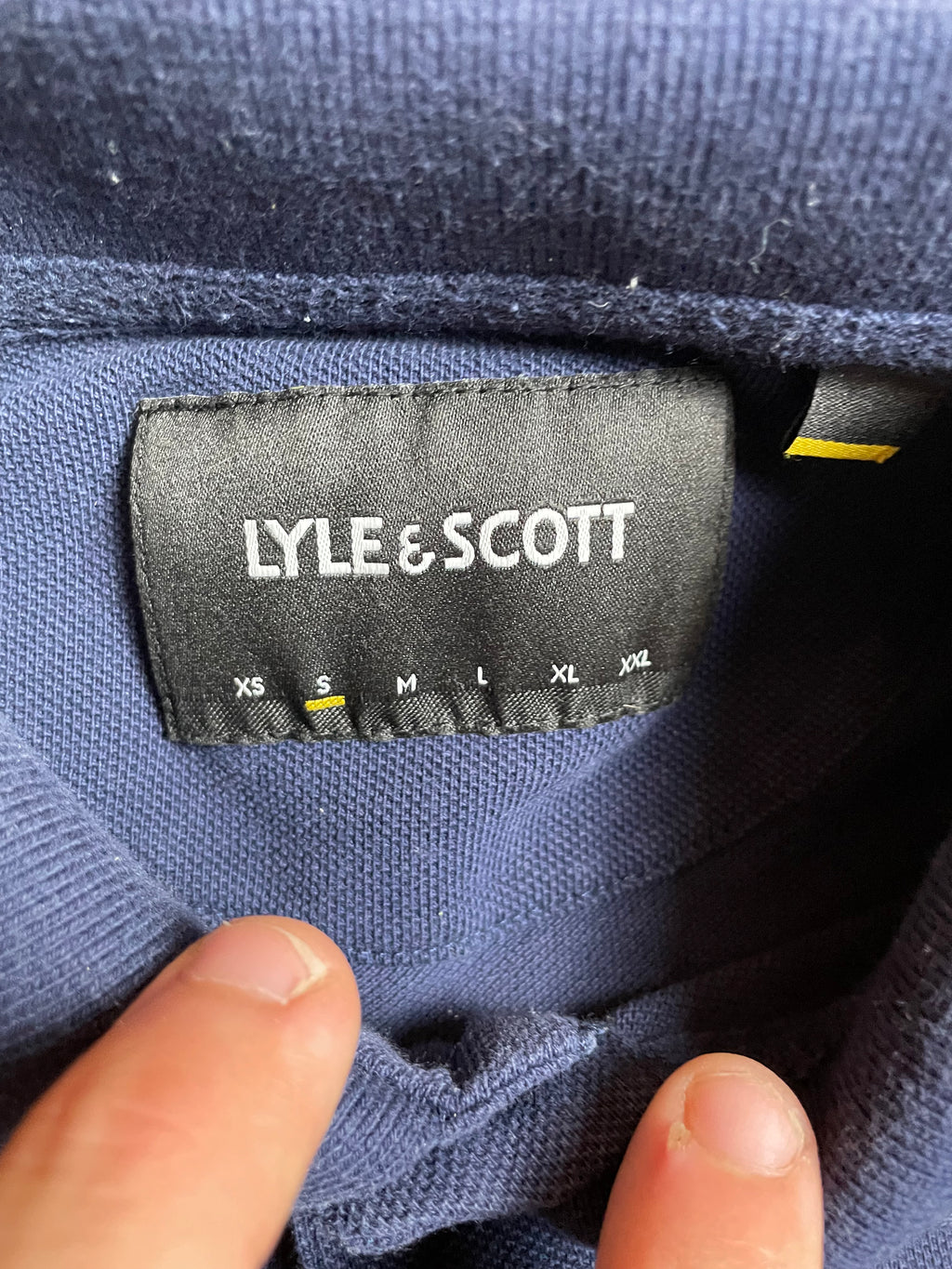Lyle&Scott Poloshirt in Marineblau - Gr. S