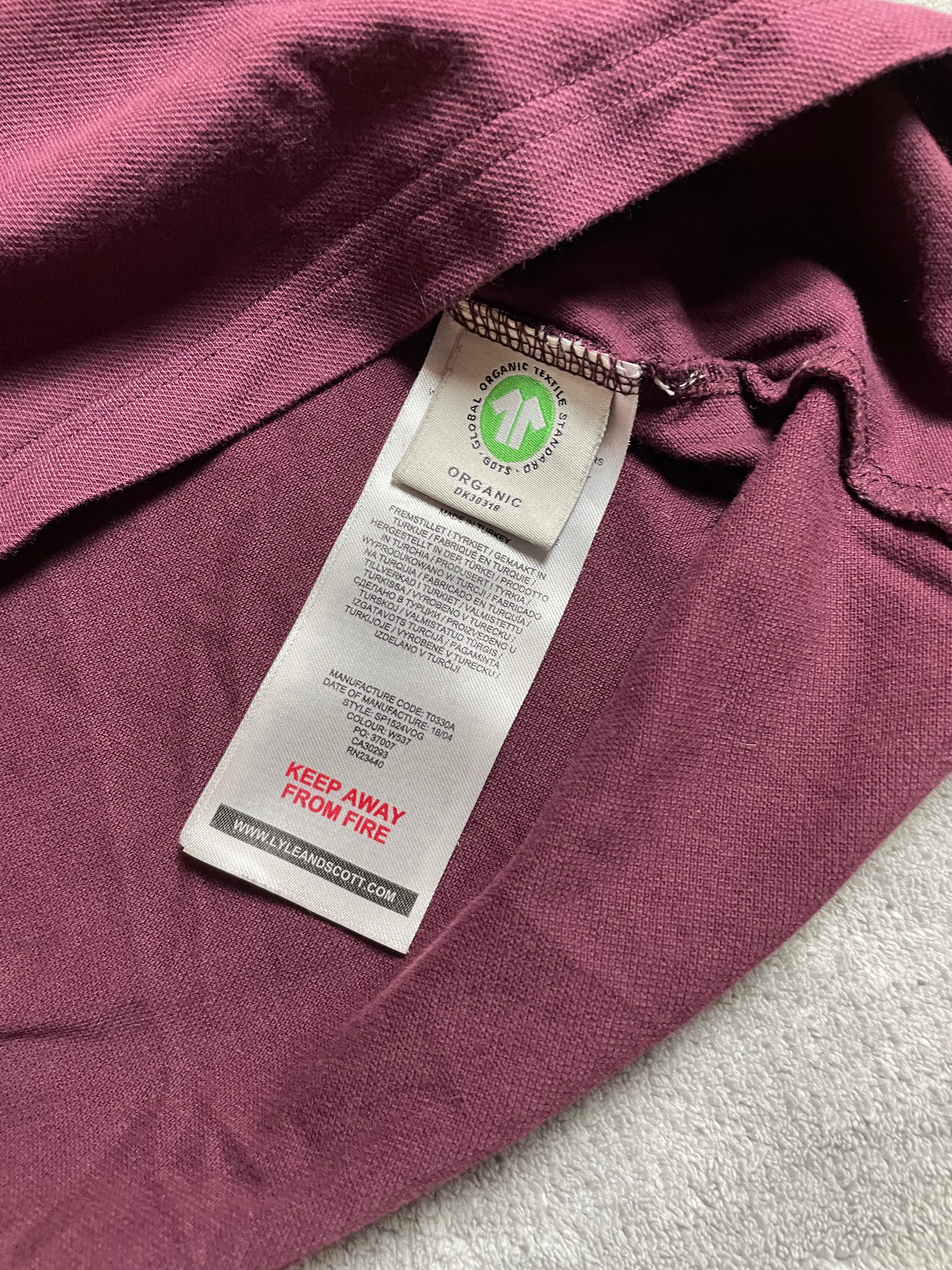 Lyle&Scott Poloshirt in Burgunderrot - Gr. L