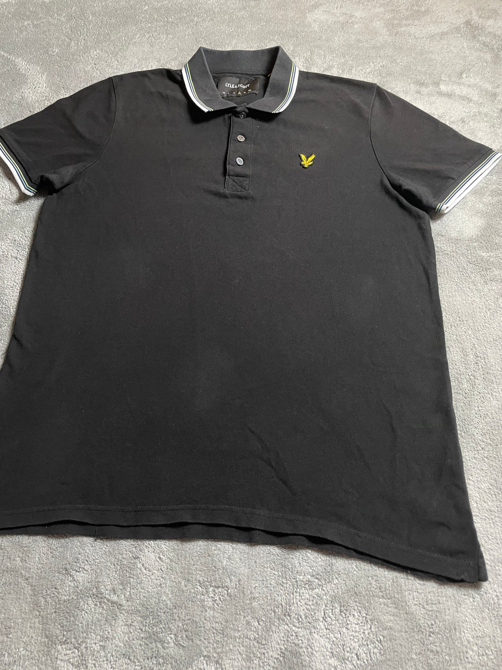 Lyle & Scott Poloshirt in schwarz - Gr. L