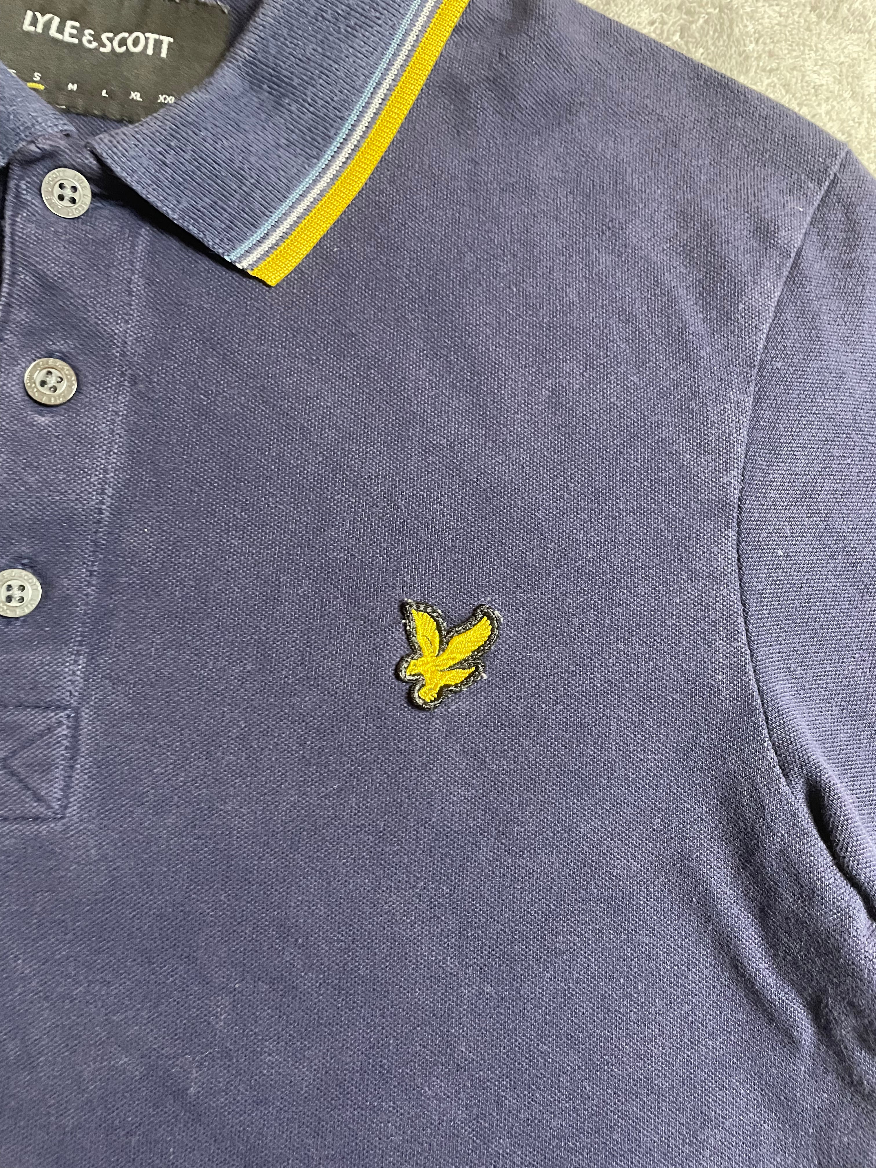 Lyle & Scott Poloshirt in Marineblau - Gr. S
