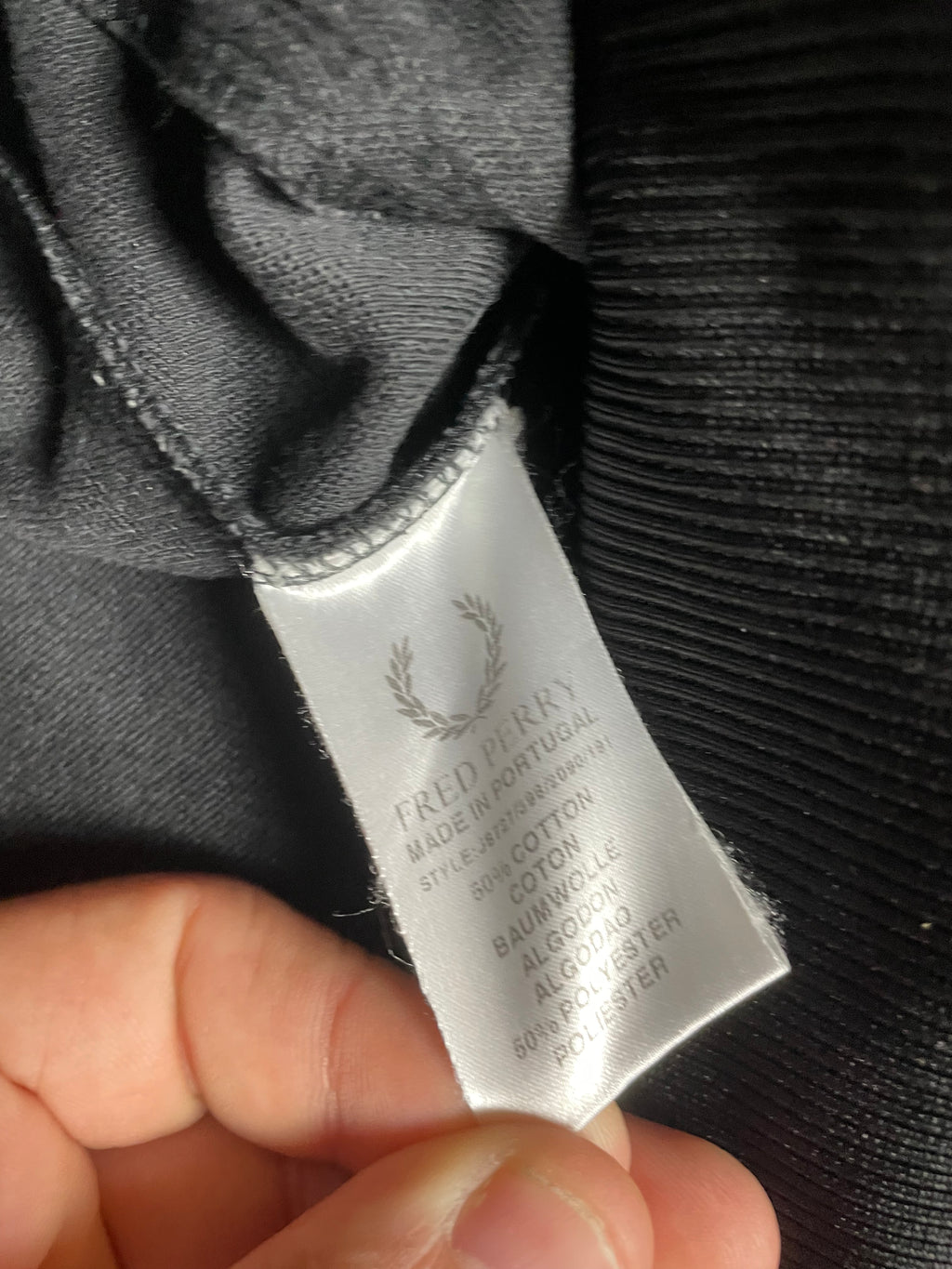 Fred Perry Taped Trackjacket in schwarz - Gr. S