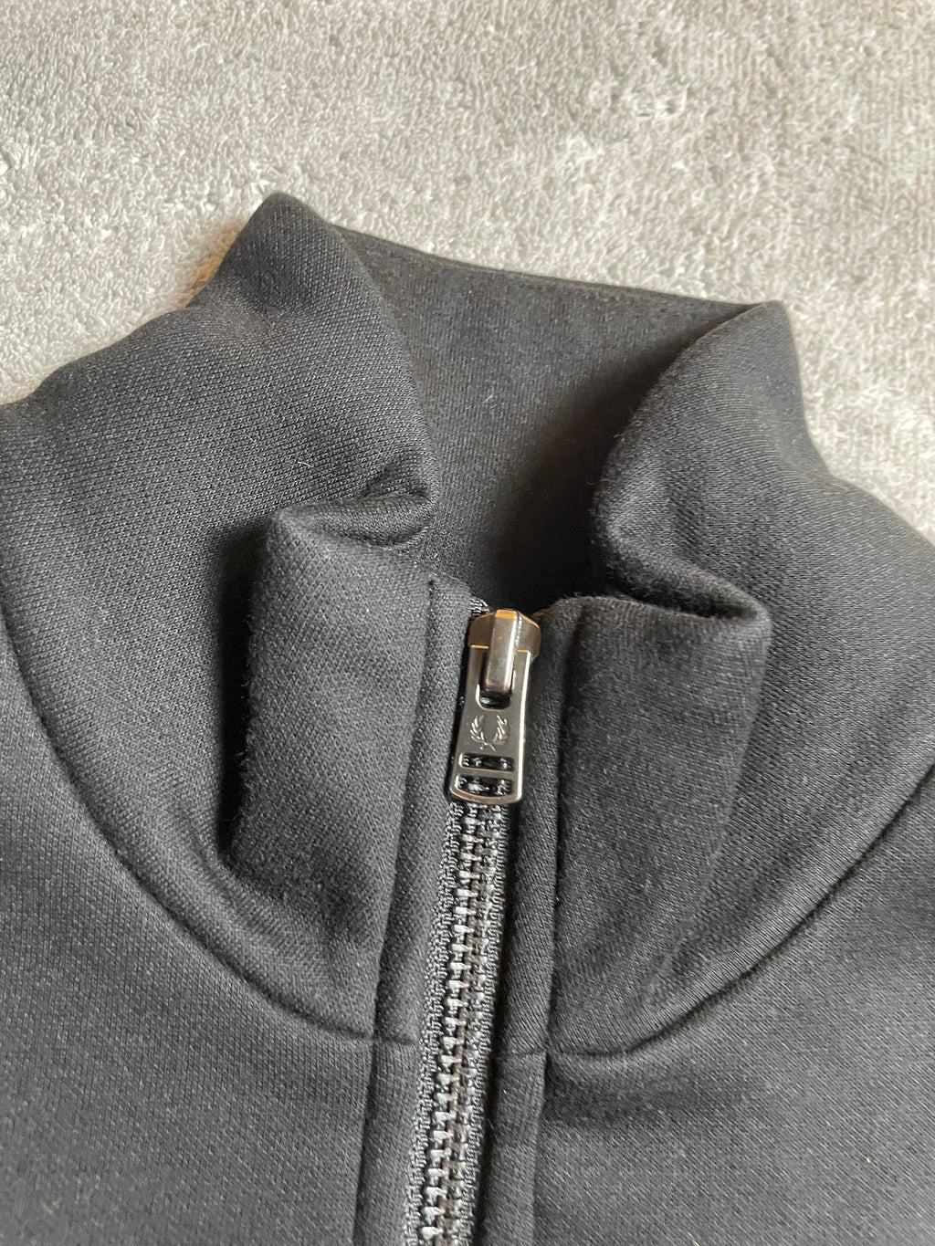 Fred Perry Halfzip Sweater in Schwarz - Gr. XS