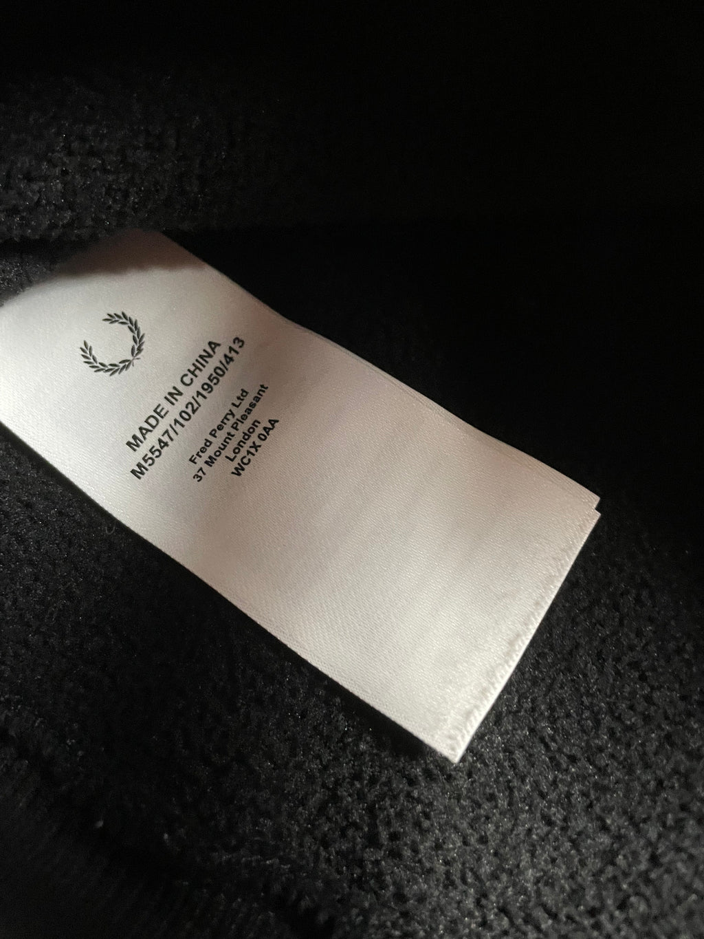 Fred Perry Halfzip Sweater in Schwarz - Gr. XS