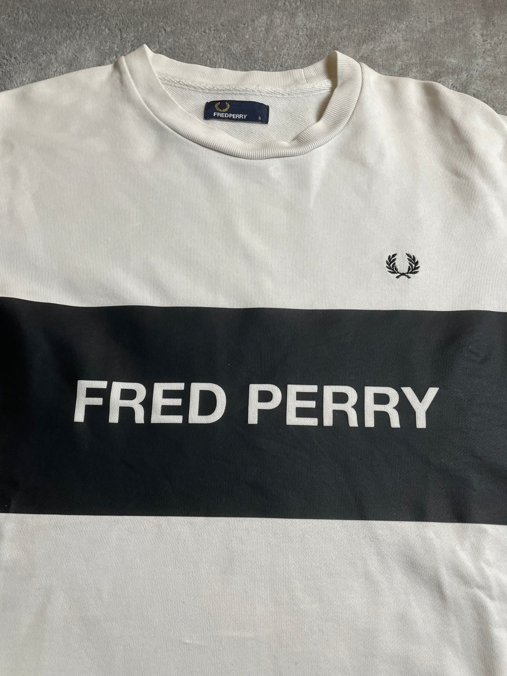 Fred Perry Halfzip Sweater in Schwarz - Gr. XS