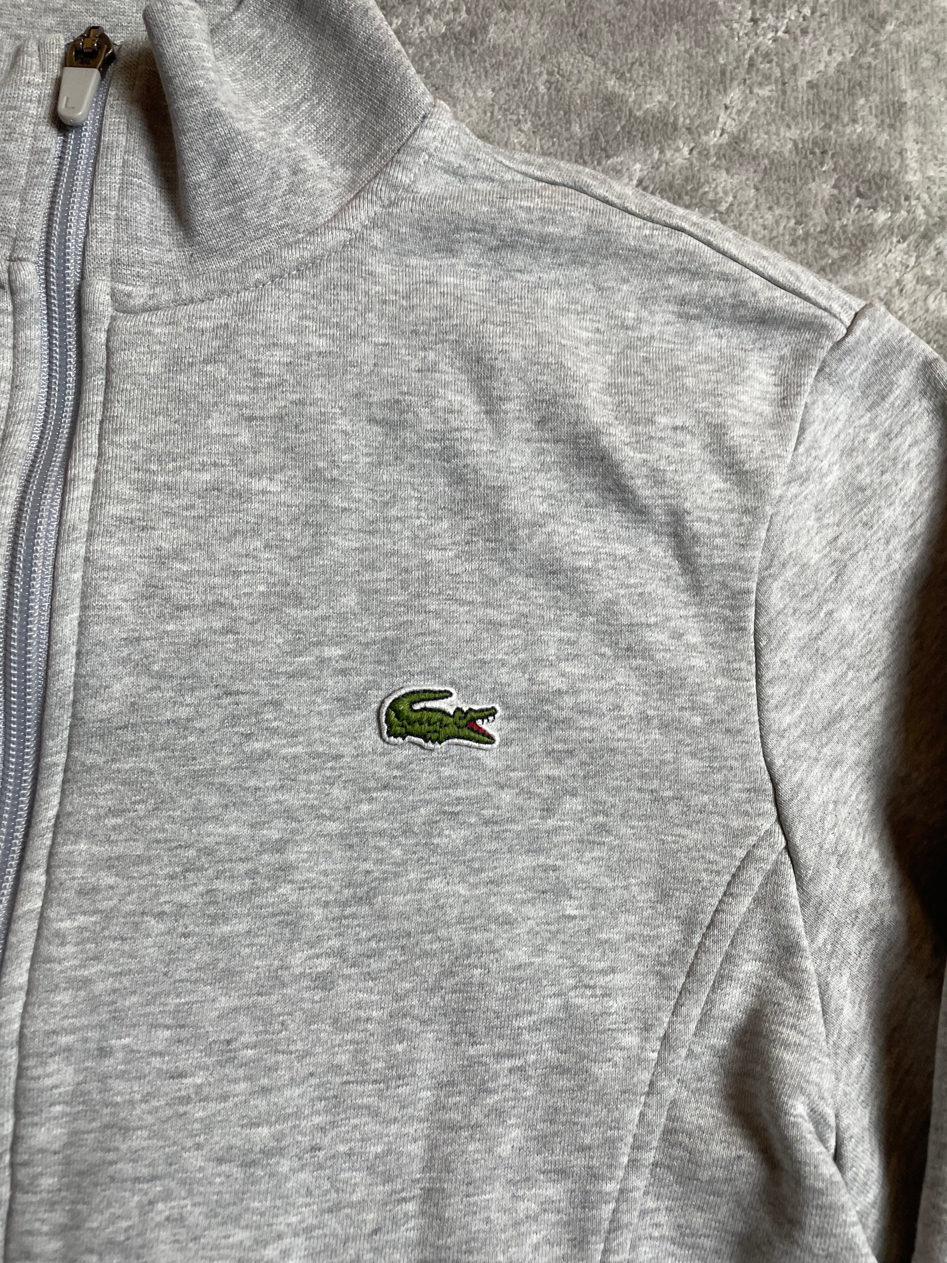 Lacoste Zipper in hellgrau - Gr. S