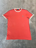 Fred Perry Taped T-shirt in rot - Gr. S