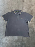 Fred Perry Polohemd in blau, grau - Gr. M-L