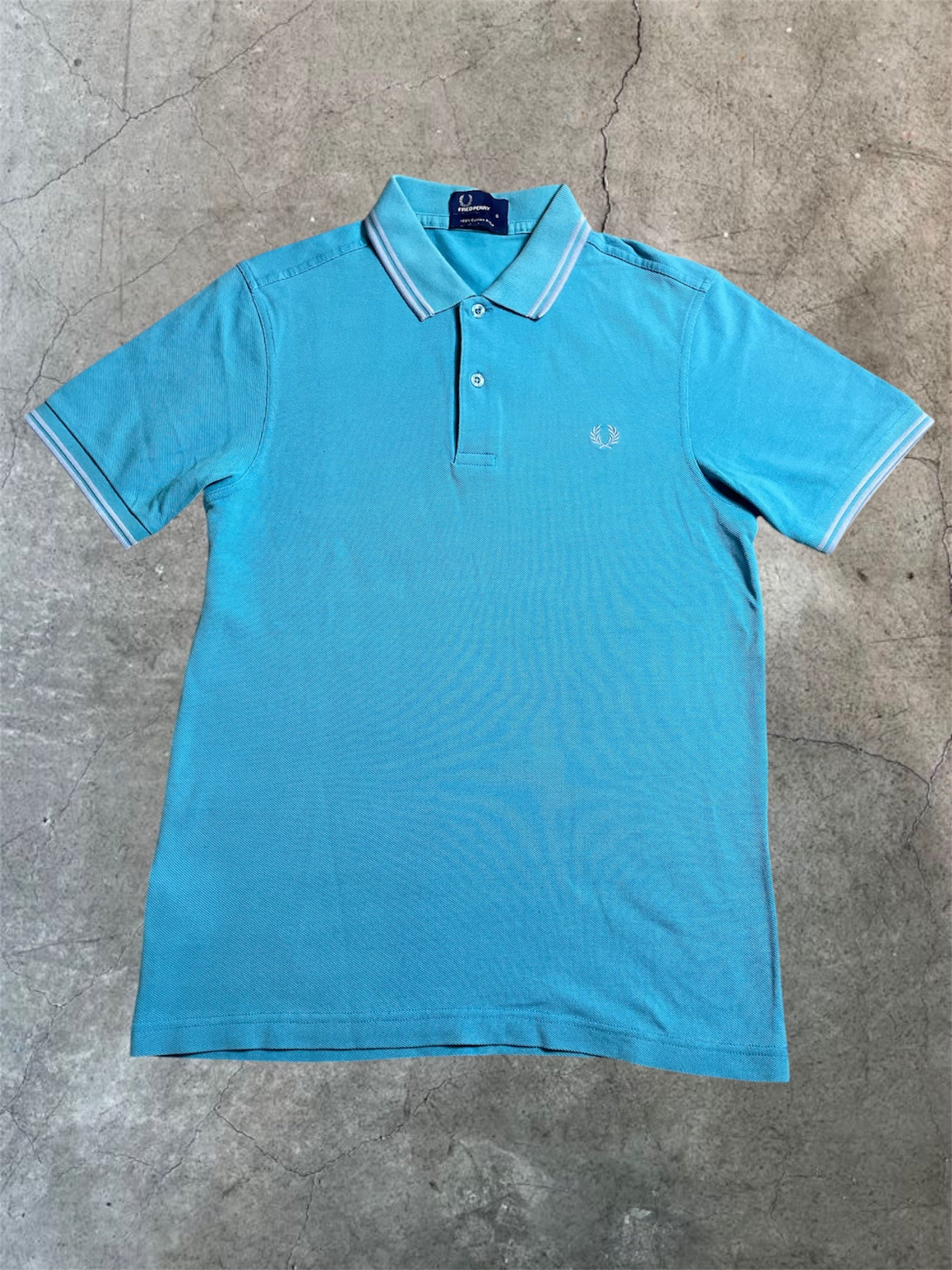 Fred Perry Polohemd in Türkis - Gr. S