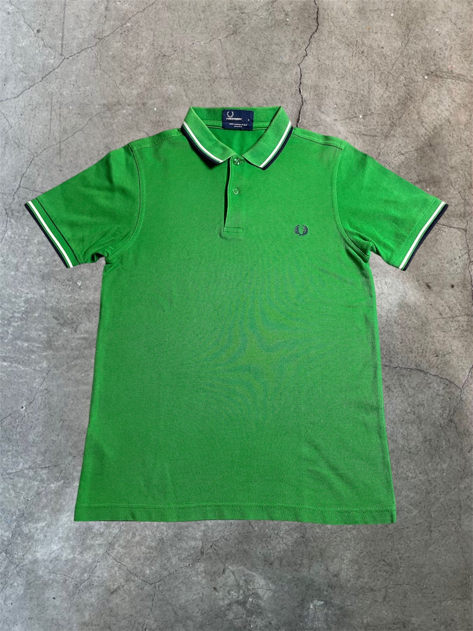 Fred Perry Polohemd in Grün - Gr. S