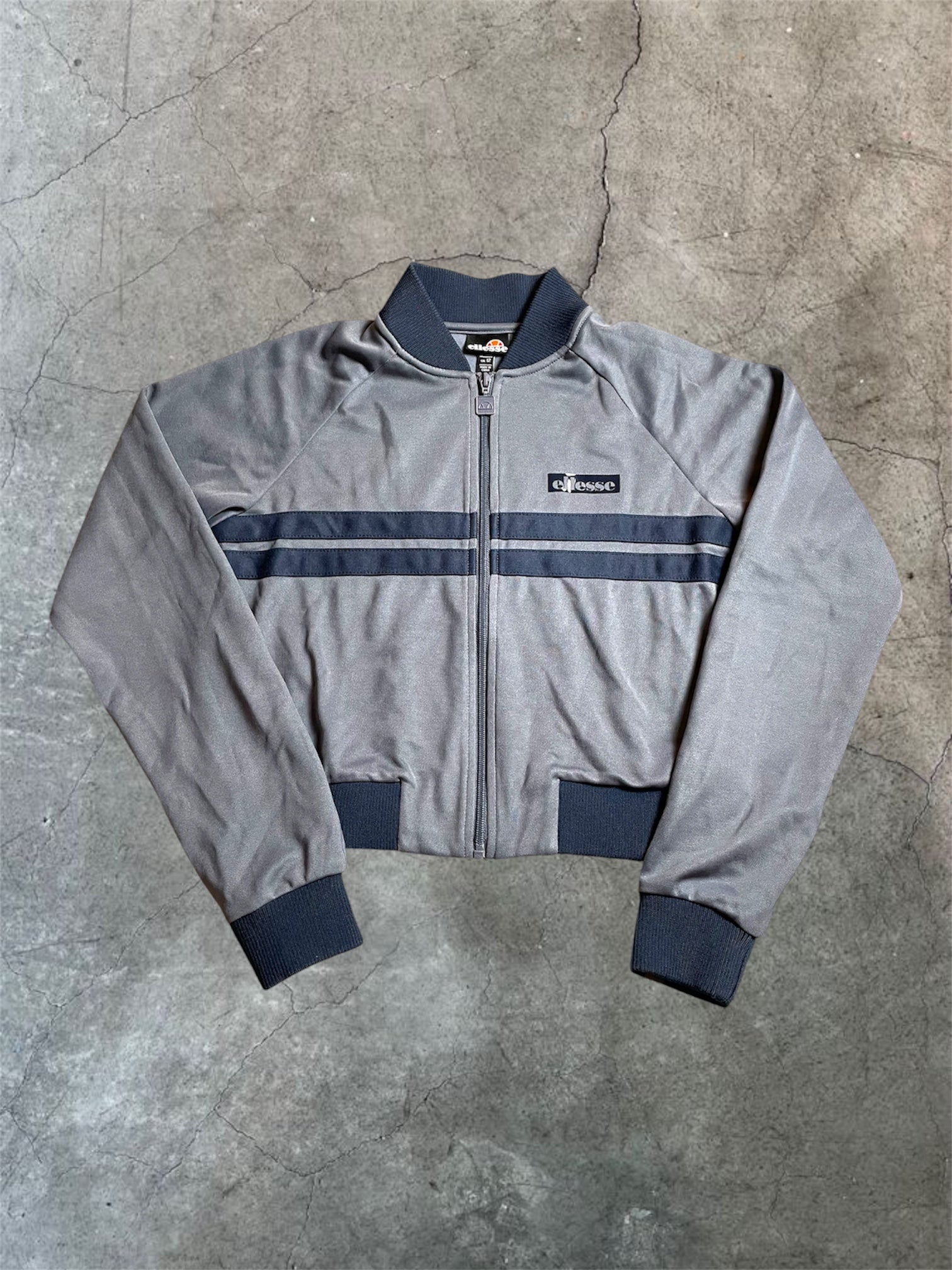 Trainingsjacke von Ellesse in Grau, Marineblau - Gr. S