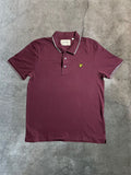 Lyle&Scott Poloshirt in Burgunderrot - Gr. L