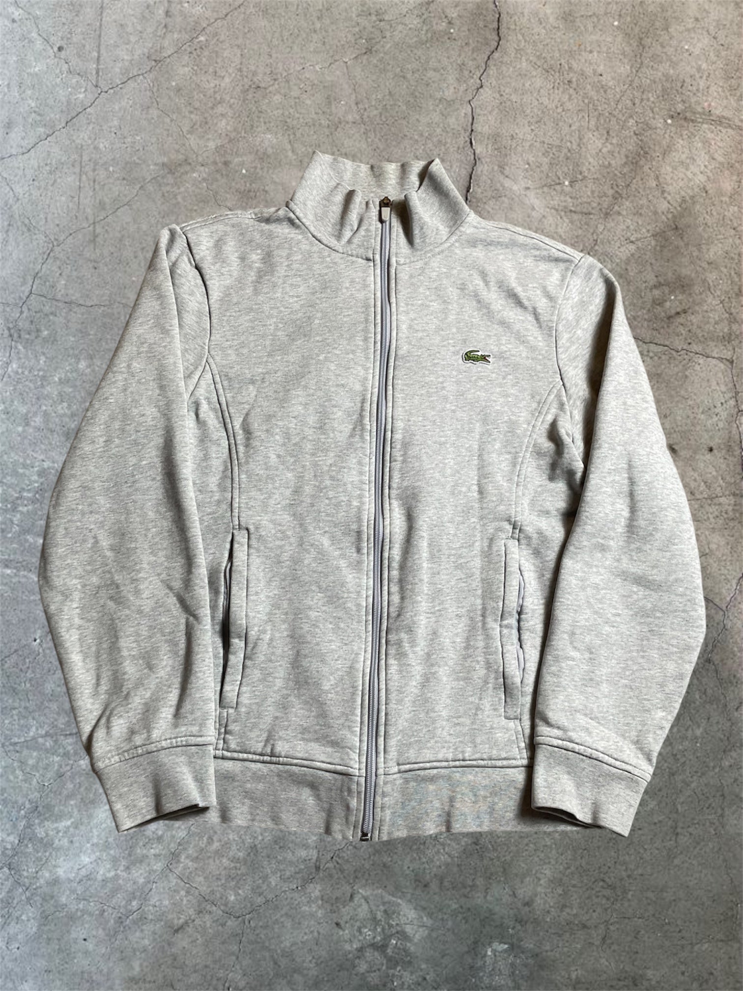 Lacoste Zipper in hellgrau - Gr. S